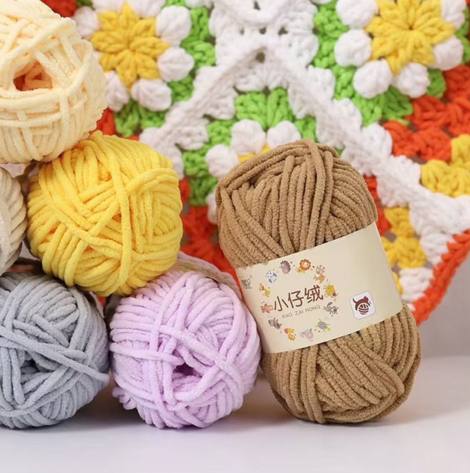 Mèng Dié Shā chenille/plush yarn